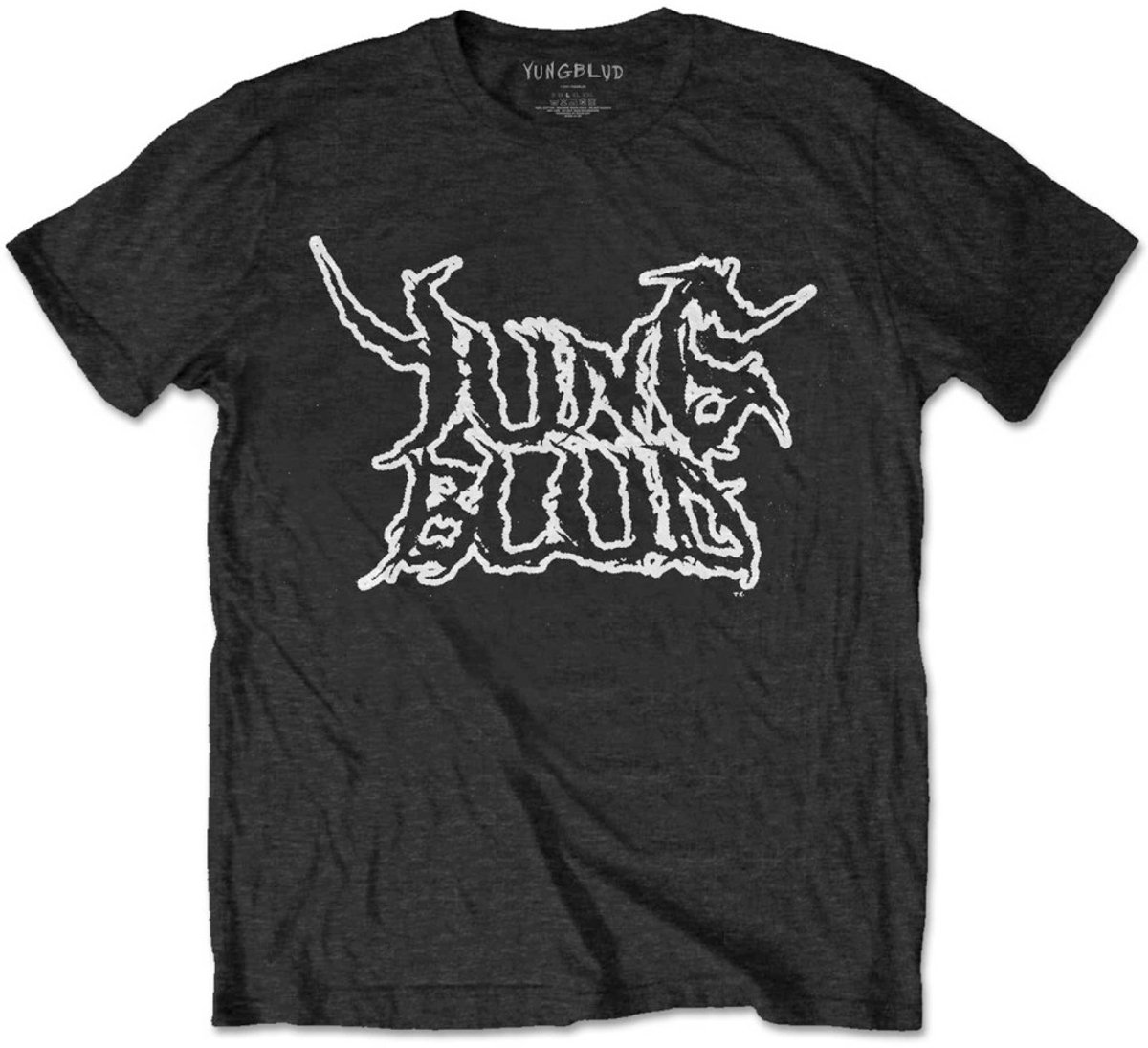 Yungblud - Weird Flaming Skeletons Heren T-shirt - 2XL - Zwart