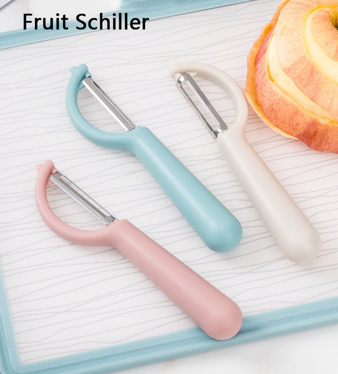 Crrynuo Dunschiller Enkel Mes - Groente-, Fruit- en Aspergeschiller - Dunschiller - 3 Delig