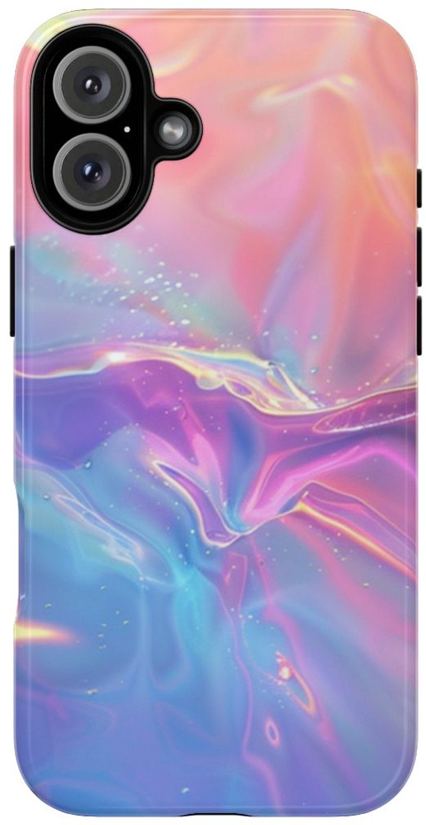 Holografisch Gradient Abstract Ontwerp – Telefoonhoesje Geschikt voor iPhone 16 Plus
