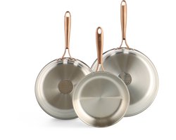 Rose 3-delige pannenset 20cm + 24cm + 28cm