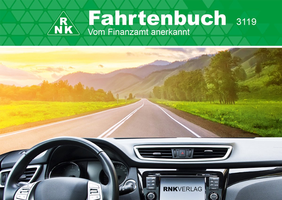 RNK Verlag Fahrtenbuch PKW, DIN A6 landschap, 32 pagina's