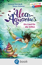 Alea Aquarius - Ein Lied für die Gilfen. Een meisje zwemt onder water met een zeeschildpad en een schelp.