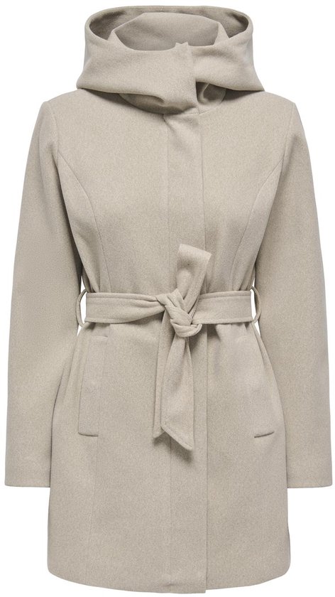 JDY JDYECHO COAT OTW NOOS Dames Jas - Nature - Maat S