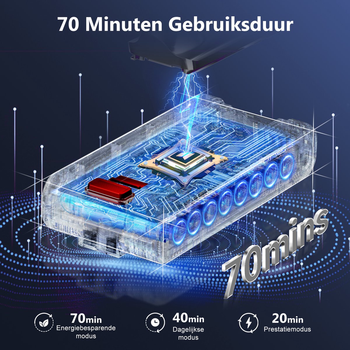 Elekiatech Steelstofzuiger Draadloos -70000Pa - afbeelding 3