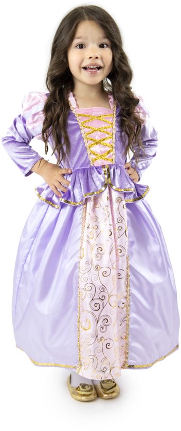 Rapunzel jurk Classic- Maat 116/122 (L) 5-7 jaar –Prinsessenjurk meisje