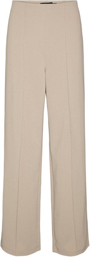 VERO MODA VMBECKY HR WIDE PULL ON PANT NOOS Dames Broek Silver Mink - Maat M X L32