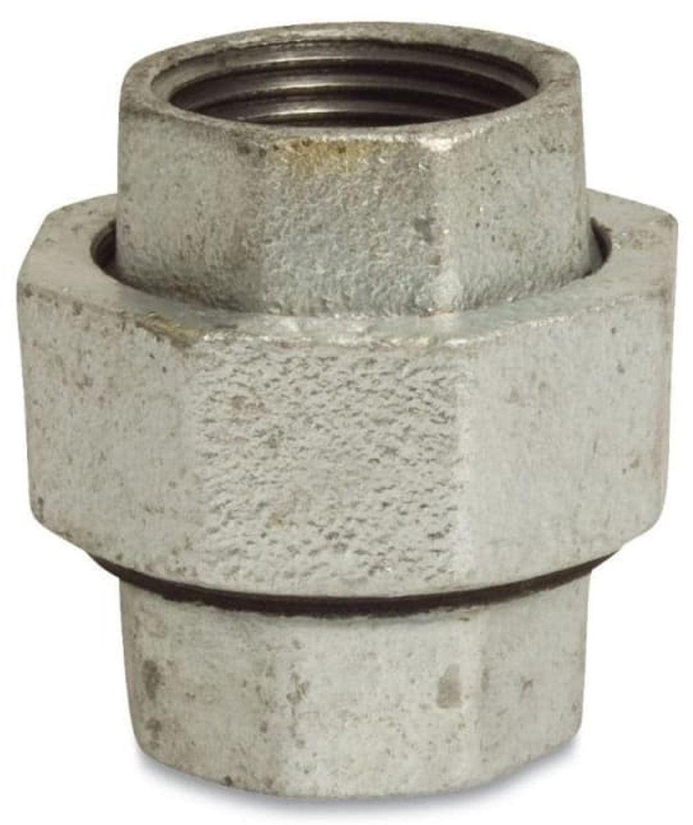 Tempergietfitting 3/4 inch - Draadfitting gegalvaniseerd