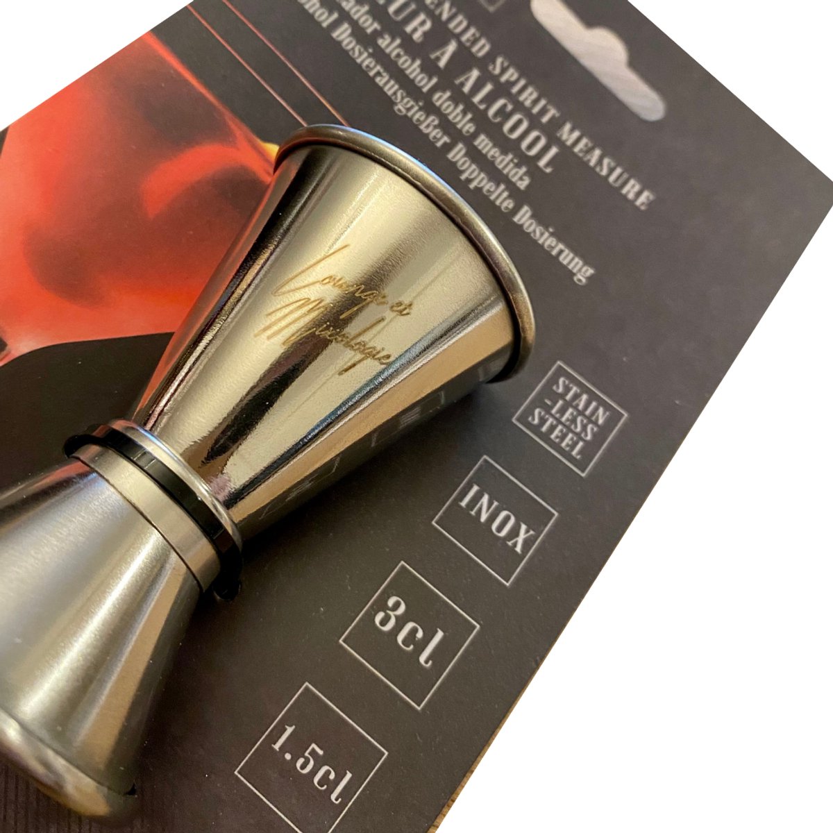 Cocktailmaatbeker van roestvrij staal, 30 ml, 40 ml, 50 ml, 60