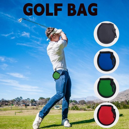 Golf Ball Bag - 4 Pcs Golf Cleaning Bags - Portable Golf Ball Cleaner - Golf Accessoires van GOLF — afbeelding 2