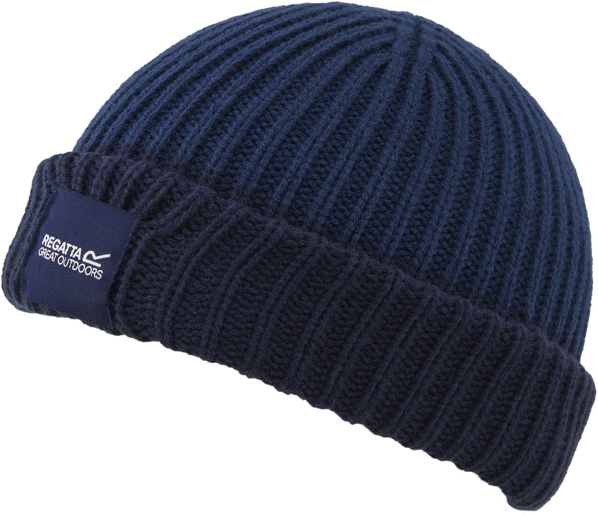 Connora gebreide vissersbeanie muts voor kinderen Blauw
