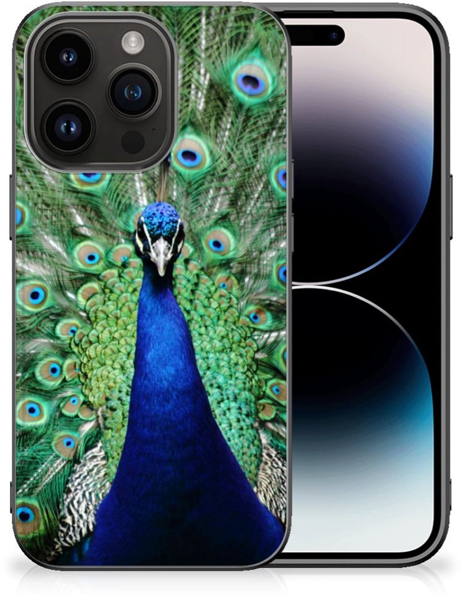 iPhone 15 Pro Dierenprint Telefoonhoesje Pauw