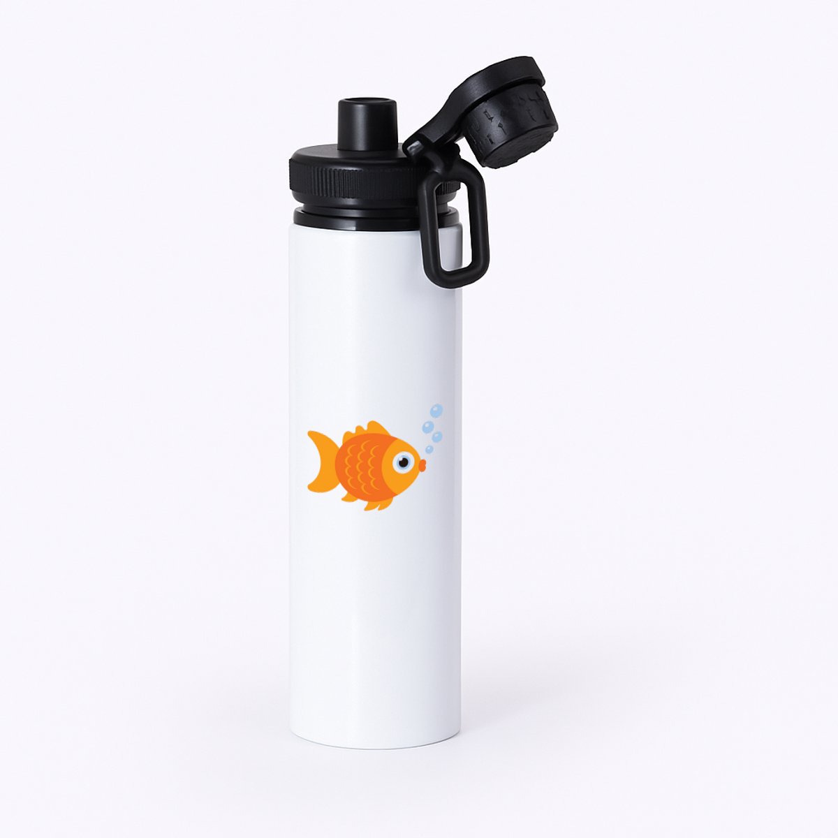 Hacebo® - Goudvissen waterfles met draaidop zwart - Goudvis - Dieren liefhebbers - Vissen - aquarium - huisdieren - water fles - 850ML