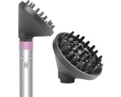 Geschikt voor Dyson Airwrap HS01/05-Diffuser-opzetstuk - Kan worden omgezet in een föhn-diffusermondstuk, grijs