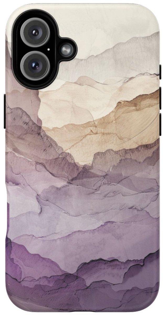 Gelaagde Abstracte Geologie Kunst – Telefoonhoesje Geschikt voor iPhone 16 Plus