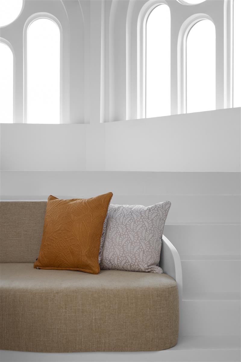 MOOOI Woodblock Beetle Square Sierkussen - 50x50 / 20x20 Inch cm - Lichtpaars
