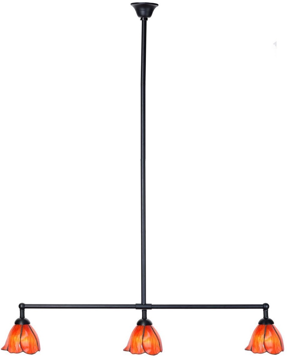 Tiffany T-lamp 3 lichts Tender Poppy - Art Deco Trade