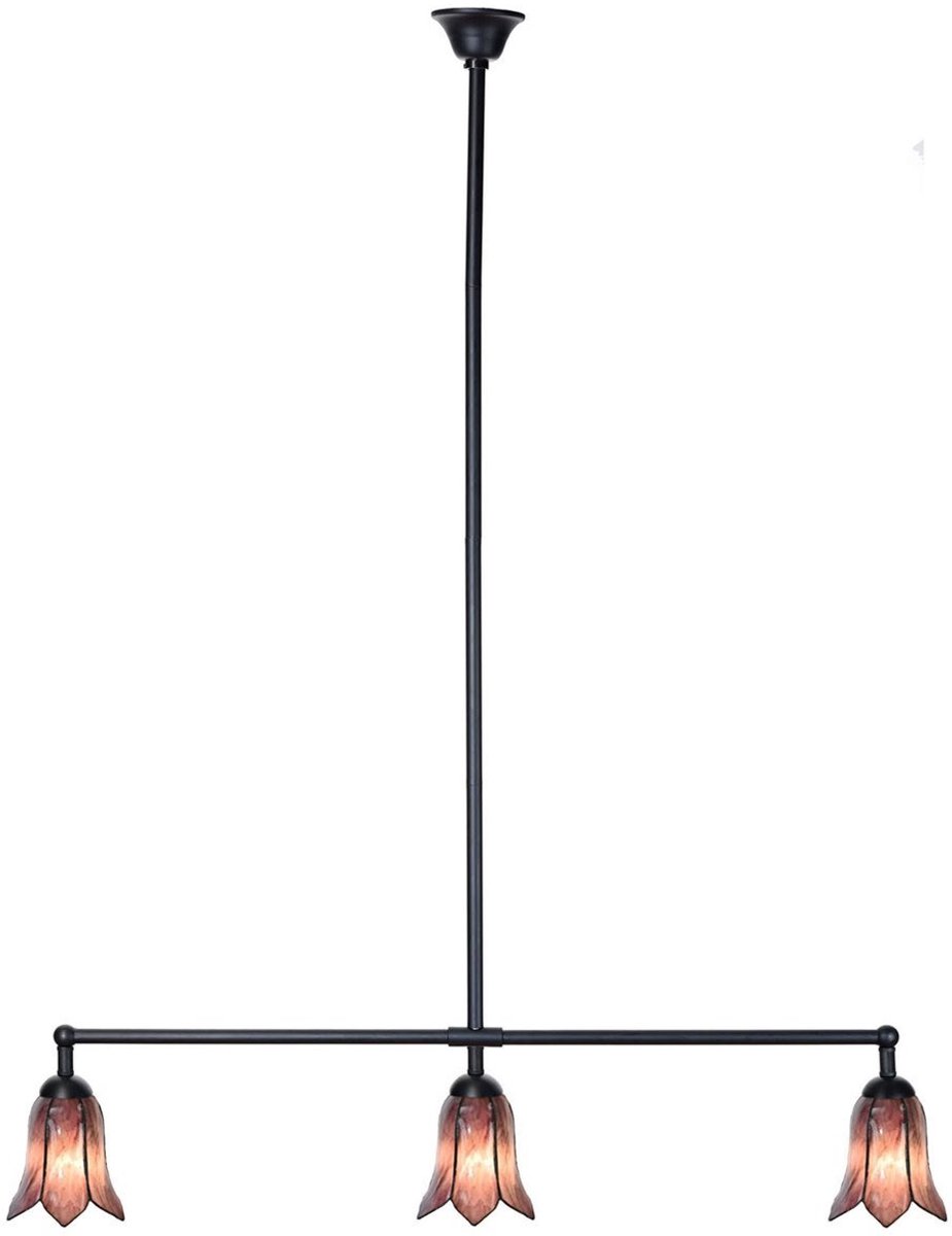 Tiffany T-lamp 3 lichts Gentian Purple - Art Deco Trade