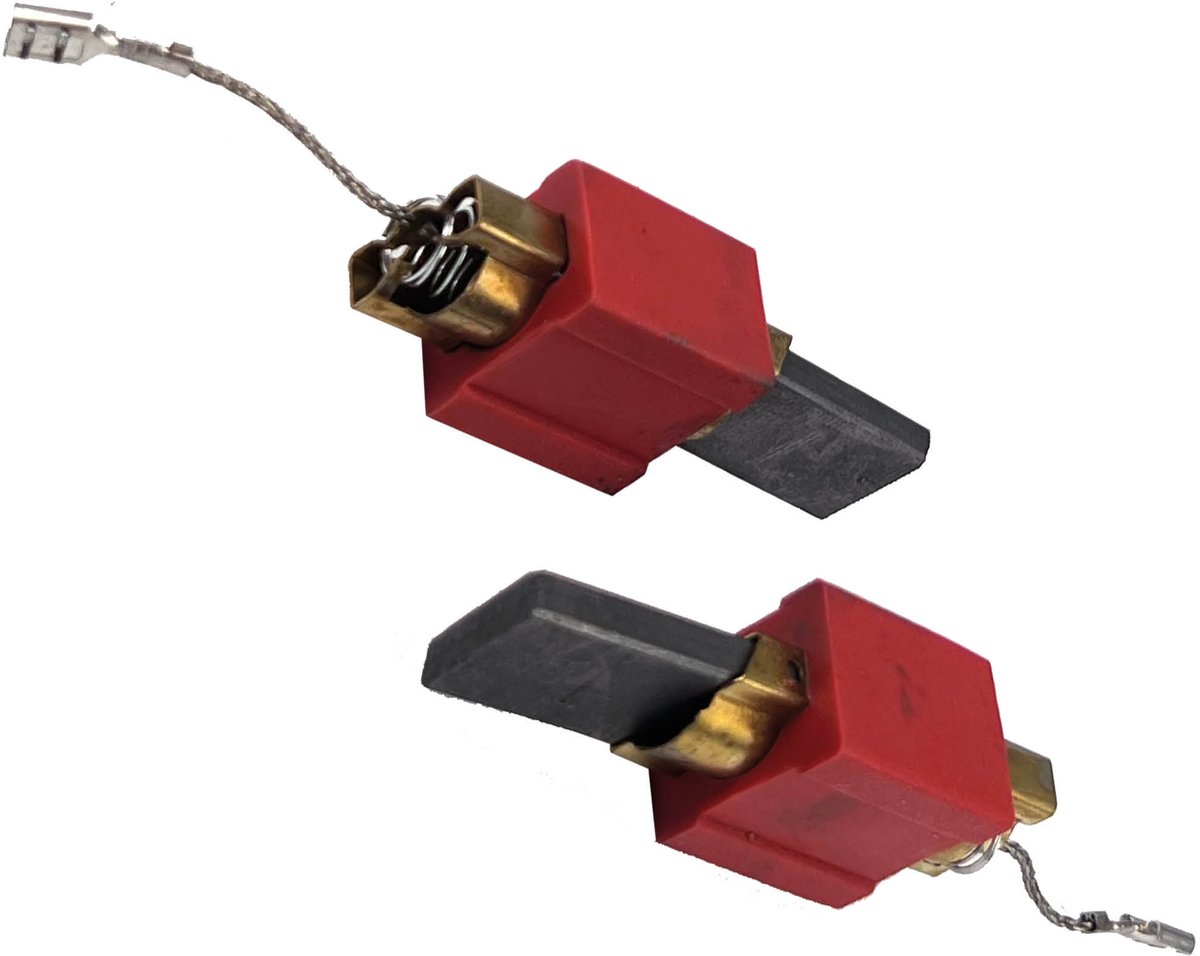 Multaparts® koolborstelset geschikt voor Miele wasmachine | In houder | Afmetingen van de koolborstel 10 x 4 mm | Alternatief voor 4297410, 4297411, 4297412, 4297413