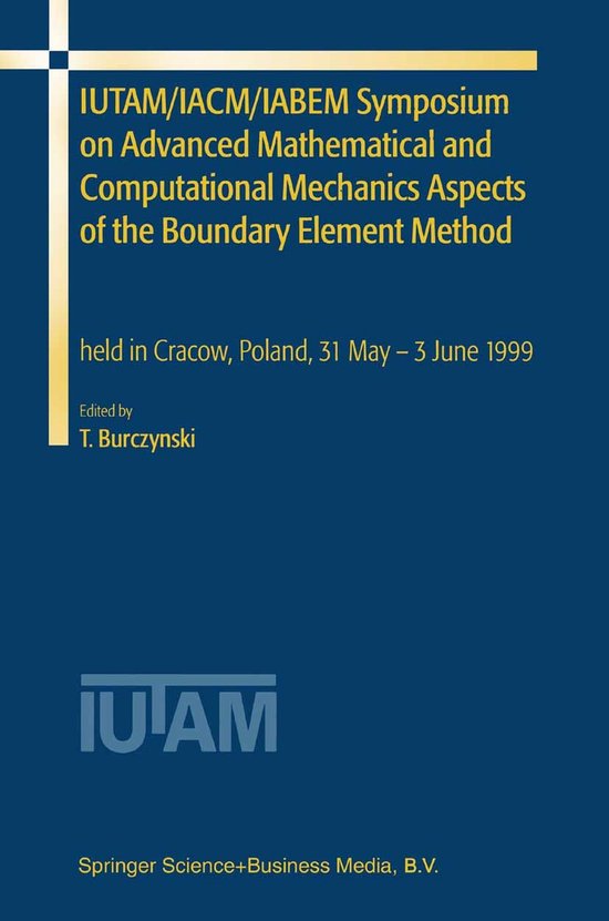 IUTAM/IACM/IABEM Symposium on Advanced Mathematical and Comp ... - cover