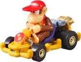 Hot Wheels Mario Kart MarioKart Diddy Kong and Pipe Frame, Auto, 3 jaar, Rood, Geel
