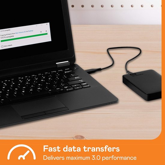 RFWR® 5 TB Portable External Hard Drive - USB 3.0 & USB 2.0 Compatible, Plug & Play, Durable Design van Merkloos — afbeelding 3