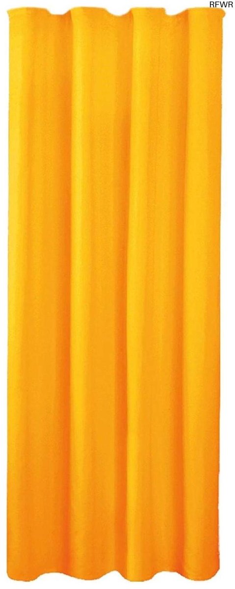 RFWR® Oranje ondoorzichtig gordijn met plooiband 140x145 cm - Dekosjaal als zichtwering