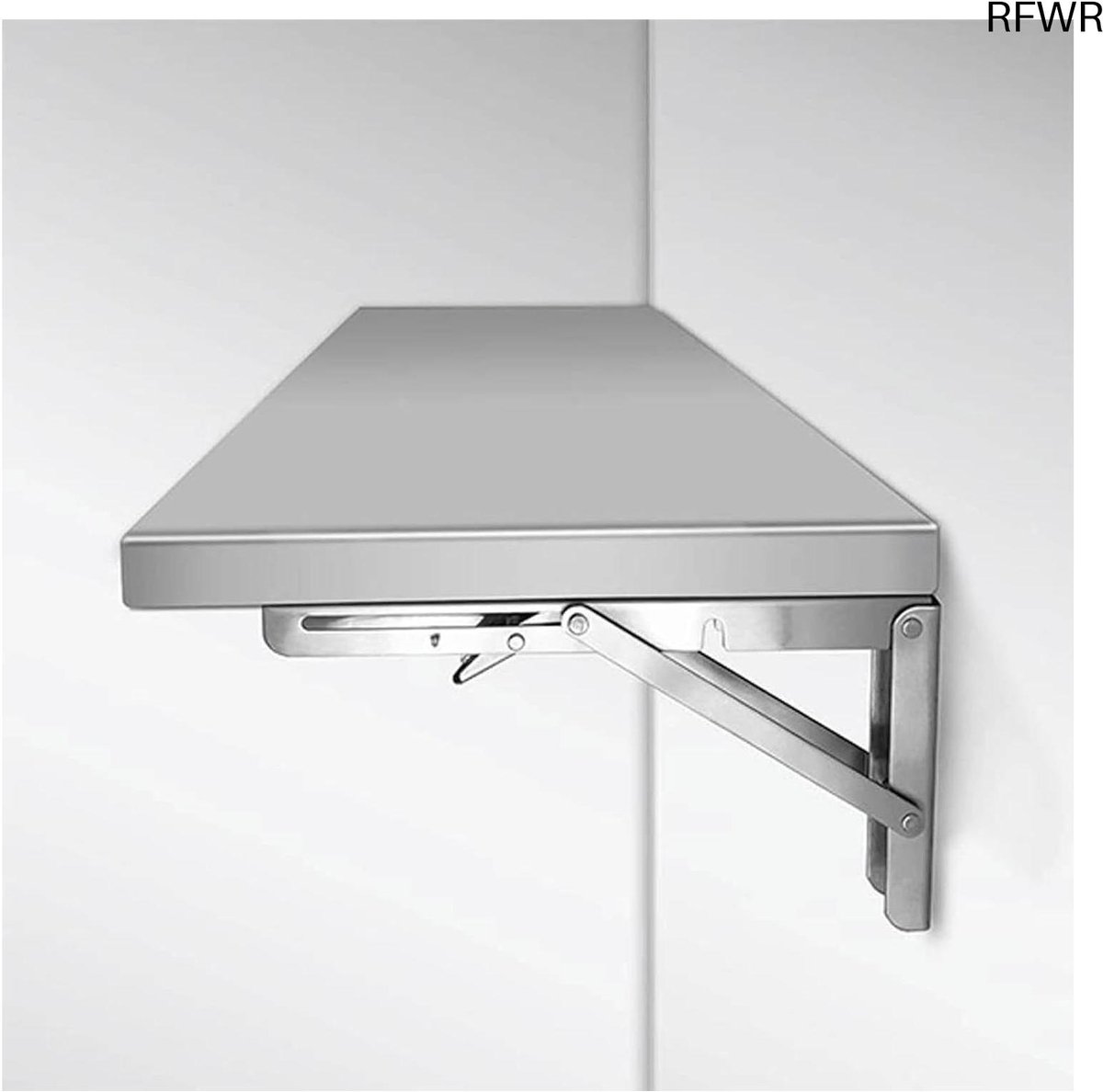 RFWR® Ruimtebesparende Wandklaptafel - Inklapbare Keuken- en Balkontafel (60 x 40 cm)