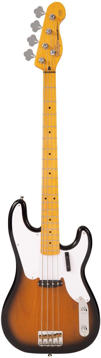 Vintage Reissued V51SB 2-Tone Sunburst - Elektrische basgitaar