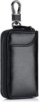 Allecto Plus - Leren Sleutelhanger met Multifunctionele Universele Autotassen en Haken - Waterdichte Portemonnee van Leer - Heren en Dames - Sleutelorganizer - Auto Accessoires