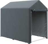 Outsunny garage tent - gegalvaniseerd staal - PE-doek - donkergrijs