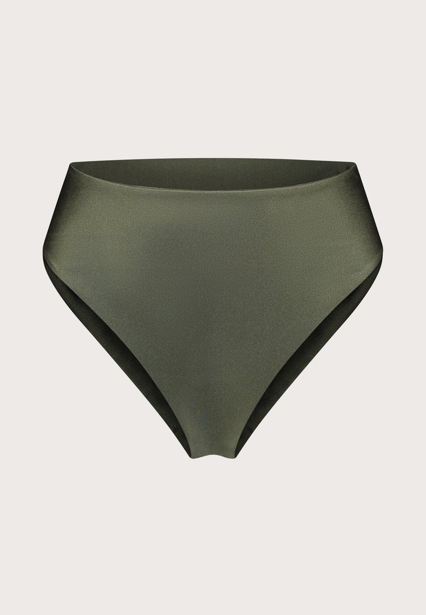 High Waist Bikinibroekje Dames - Zwart Sparkle - Hoge Taille Bikini Bottom - Shaping Effect - Sneldrogend & Comfortabel — afbeelding 4