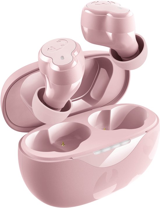 Fresh 'n Rebel Twins Breez – Compacte Draadloze Bluetooth Oordopjes - 30 uur Speeltijd - Pastel Pink