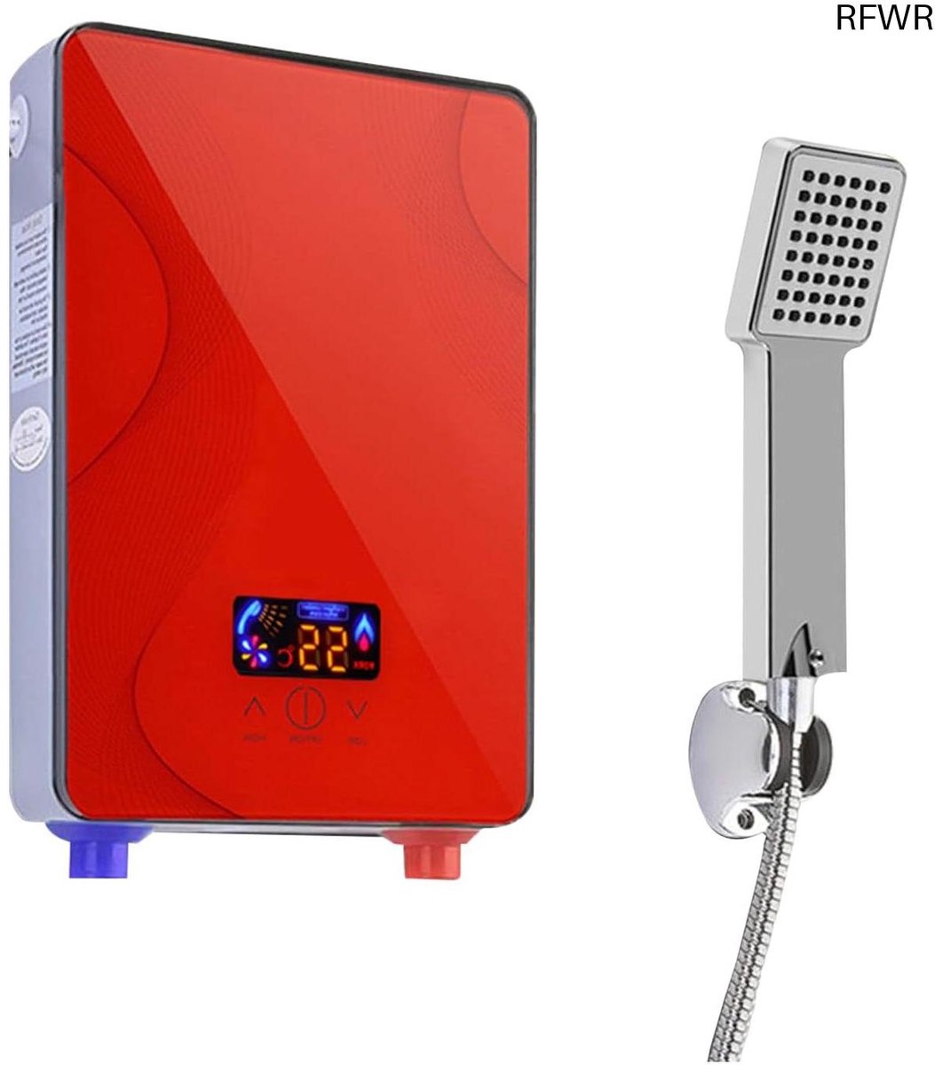 RFWR® Tankloze elektrische doorstroomboiler 6500W 30-55°C voor keuken en badkamer