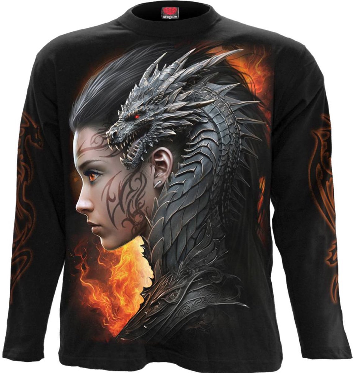 Spiral - Draco Queen Longsleeve shirt - XL - Zwart