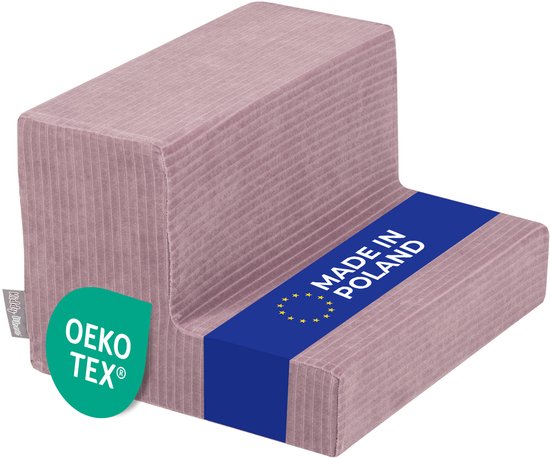 KiddyMoon Opvouwbaar Kindermatras - Violet - Comfortabel & Lichtgewicht Met Afneembare Hoes