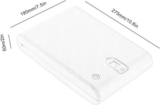 JGS Premium - Coffret de rangement Bijoux à empreintes digitales - Coffret de sécurité - Protection optique des Bijoux - 120 empreintes digitales - 275 x 190 x 50 mm