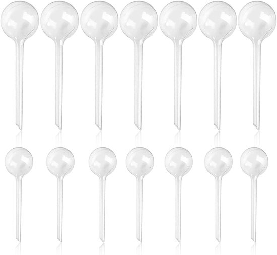 14 stuks transparante plantenbewateringsballen - plantendruppelaars - kunststof automatische bewateringsballen - irrigatiesystemen - automatische bewateringsapparaten voor bloemen - waterballen - bewateringssystemen - tuinsproeiers - voor binnen- en