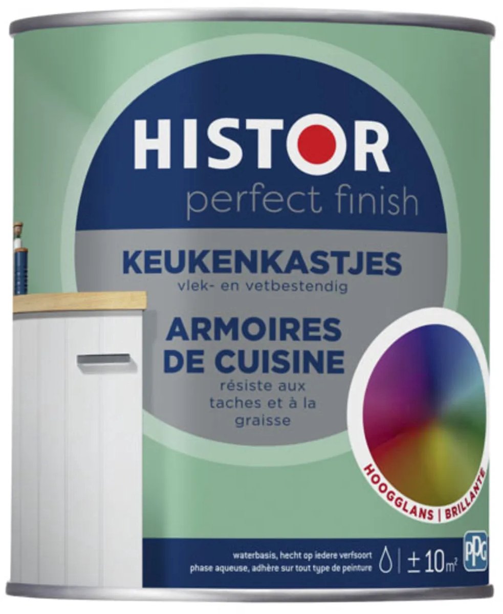 Histor Perfect Finish Keukenkastjes Hoogglans - 2.25L - Wit