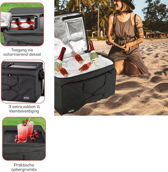 RFWR® Opvouwbare Koeltas 25L/45L/52L - Koelbox met 16u Koelfunctie en Draagriemen - Ideale Picknicktas voor Buitenactiviteiten van RFWR — afbeelding 5