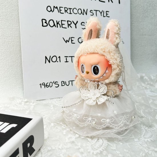 La Doll Kledingset voor 17 cm, Bu Leuke Miniutfit Knuffelige DIY Pop