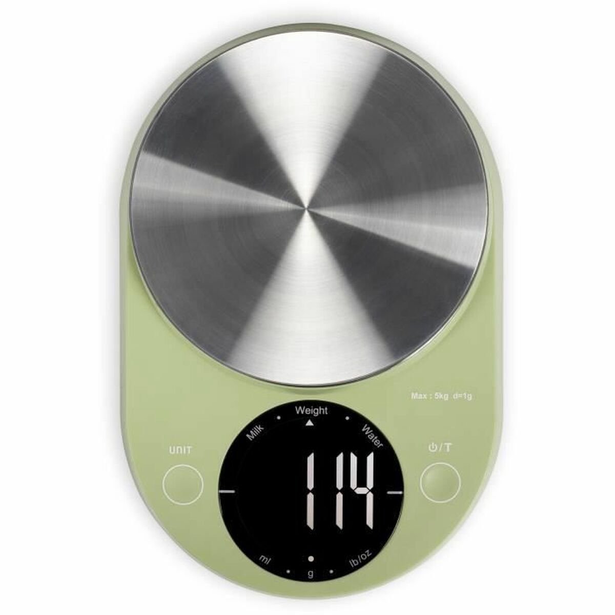 Elektronische keukenweegschaal - LIVOO - DOM493M - Max. 5 kg - 4 meeteenheden - Gevoelige toetsen - LCD-scherm met achtergrondverlichting
