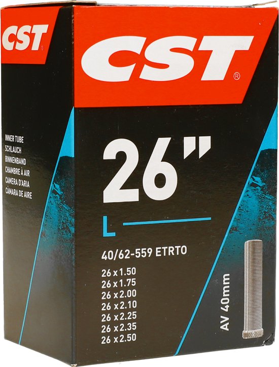 Binnenband CST AV40 26 x 1.50-2.50 / 40/62-559 van Merkloos — afbeelding 2
