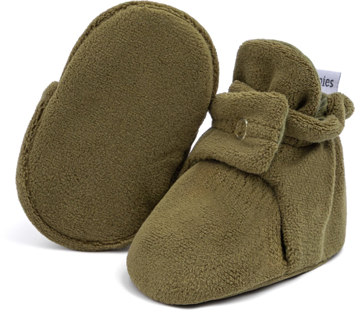 Steppies - Baby Slofjes voor Jongens en Meisjes - Groen - 3-6 Maanden (10cm) - Schoenmaat 16-17
