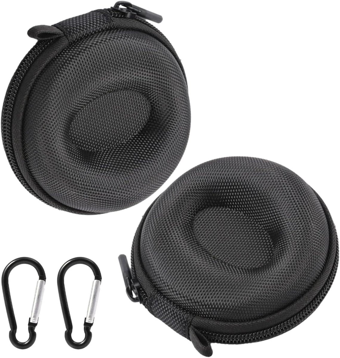 Allecto Premium - Horloge opbergdoos reis - Set van 2 - Herenhorlogedoos - Zwart - Beschermende horlogedoos