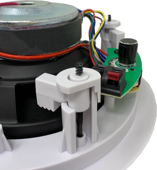 TIC C802 Inbouwluidsprekers met 8ohm/70v schakelaar 6.5" - 80W - Wit (Set) — afbeelding 4