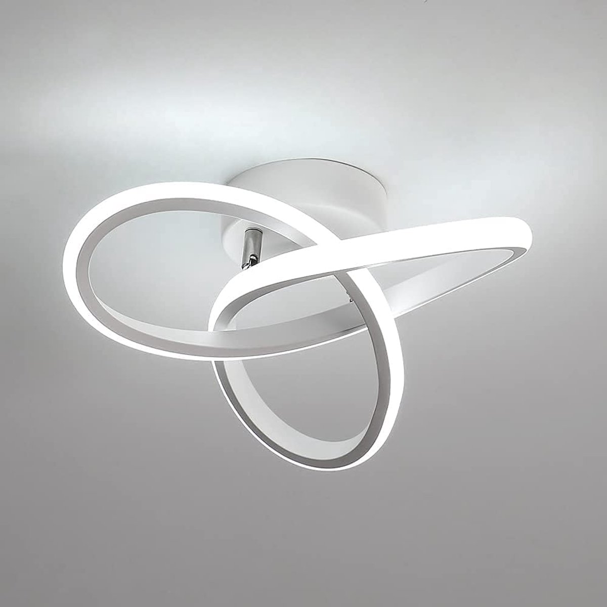 LED-plafondlamp, 【Kleine Maat】22W acryl plafondlamp, dimbare plafondlamp 3000K/4000K/6000K voor keuken, woonkamer, slaapkamer, diameter 24 cm