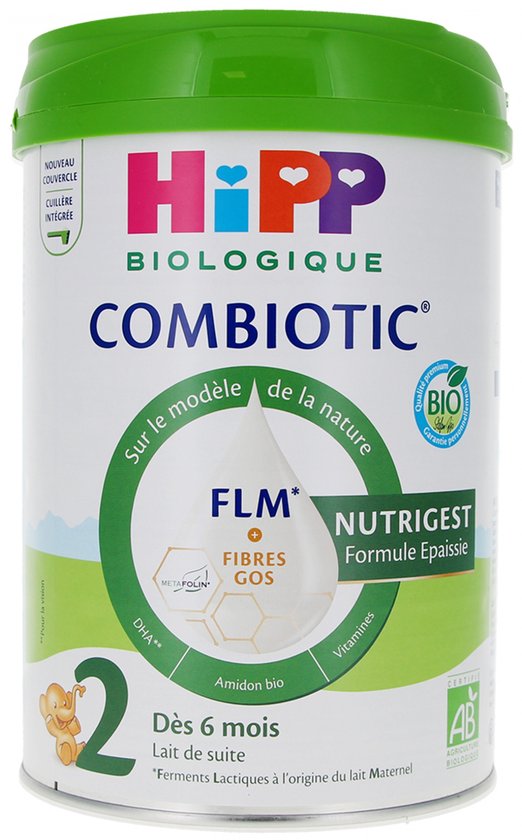 Foto: Hipp combiotic 2 opvolgmelk verdikte formule vanaf 6 maanden biologisch 800 g