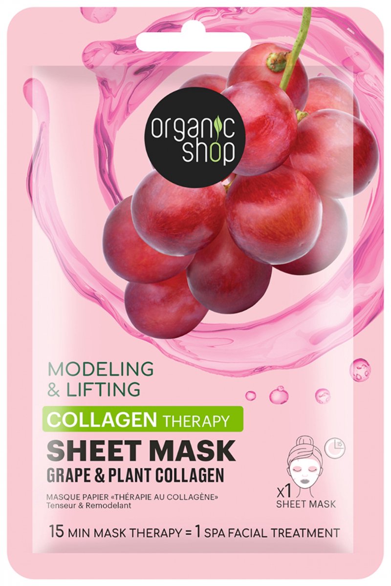 Organic Shop Collageentherapie 1 Spannend en Remodellerend Papieren Masker