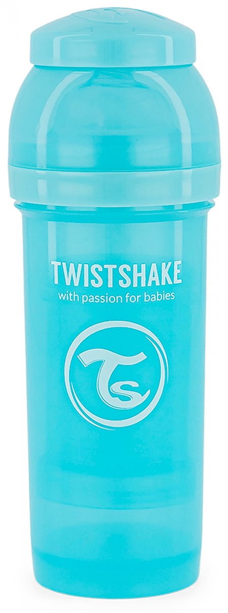 Drinkflesje Antikoliek 260 ml - Pastelblauw - Twistshake van Twistshake — afbeelding 2