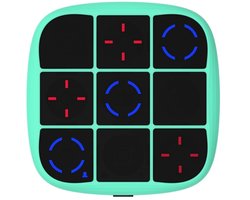 foto van Elektronische Tic-Tac-Toe spelconsole - 3-in-1 educatieve spelconsole - Vingertop speelgoedbordspelconsole - Elektronische digitale Tic-Tac-Toe spelconsole - Bordspelconsole - Educatieve spelconsole voor op reis - Draagbaar voor thuis - Groen